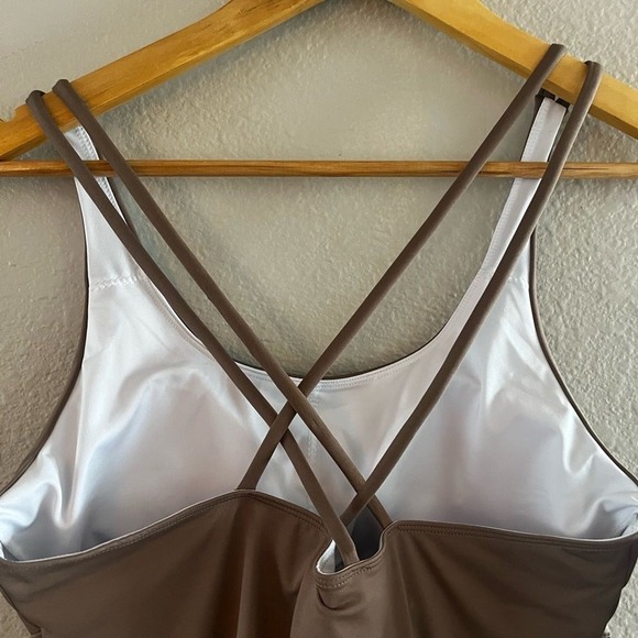 Hapari SZ Medium (8-10) Women's Mocha Luxe Swim Tankini - Picture 10 of 13